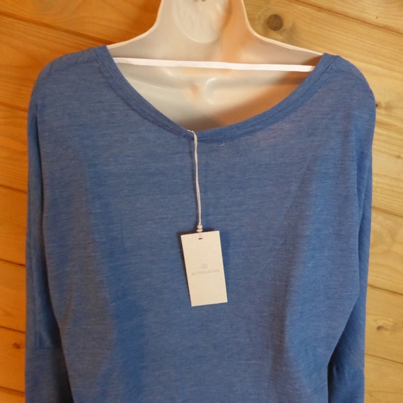 Alternative Blue Long Sleeve Tee Organic Cotton M - Picture 6 of 9